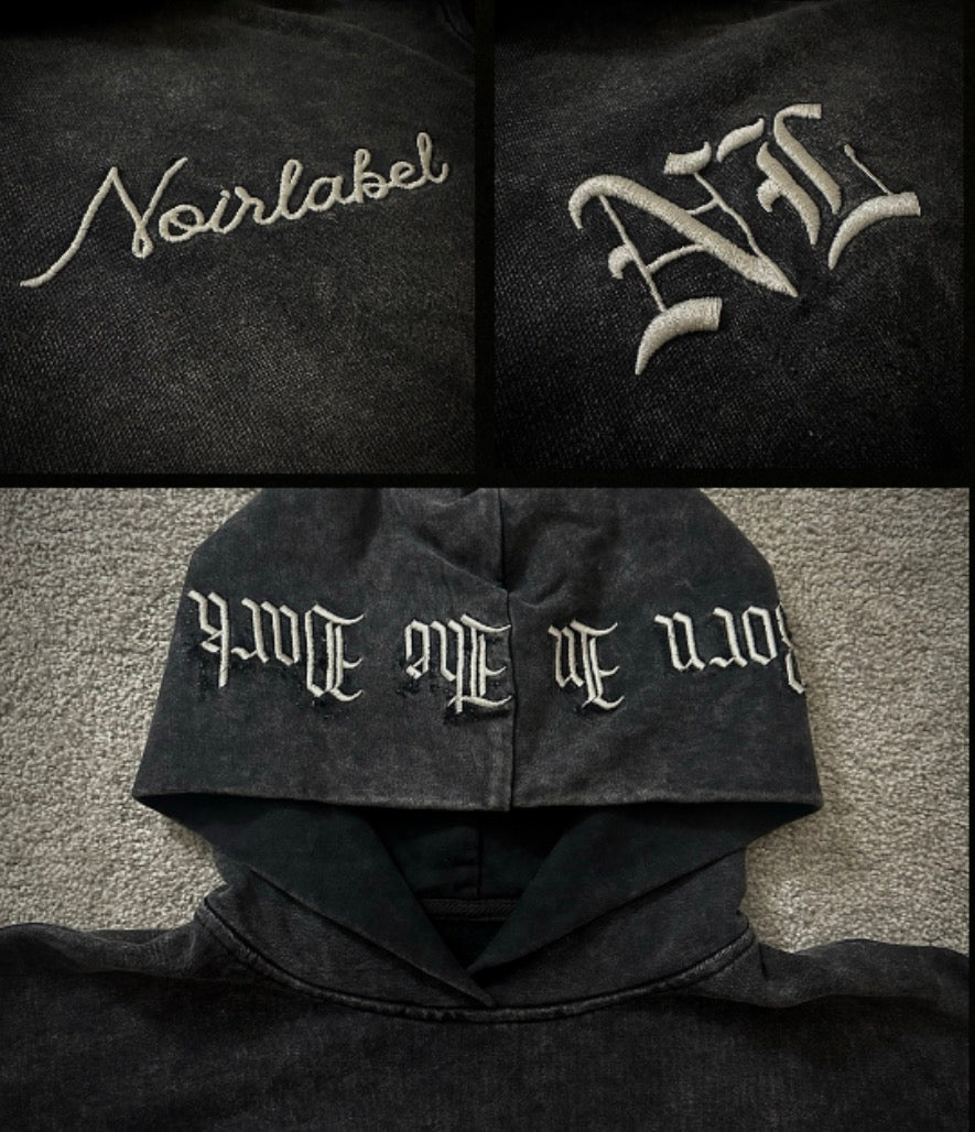 NoirLabel Washed Hoodie