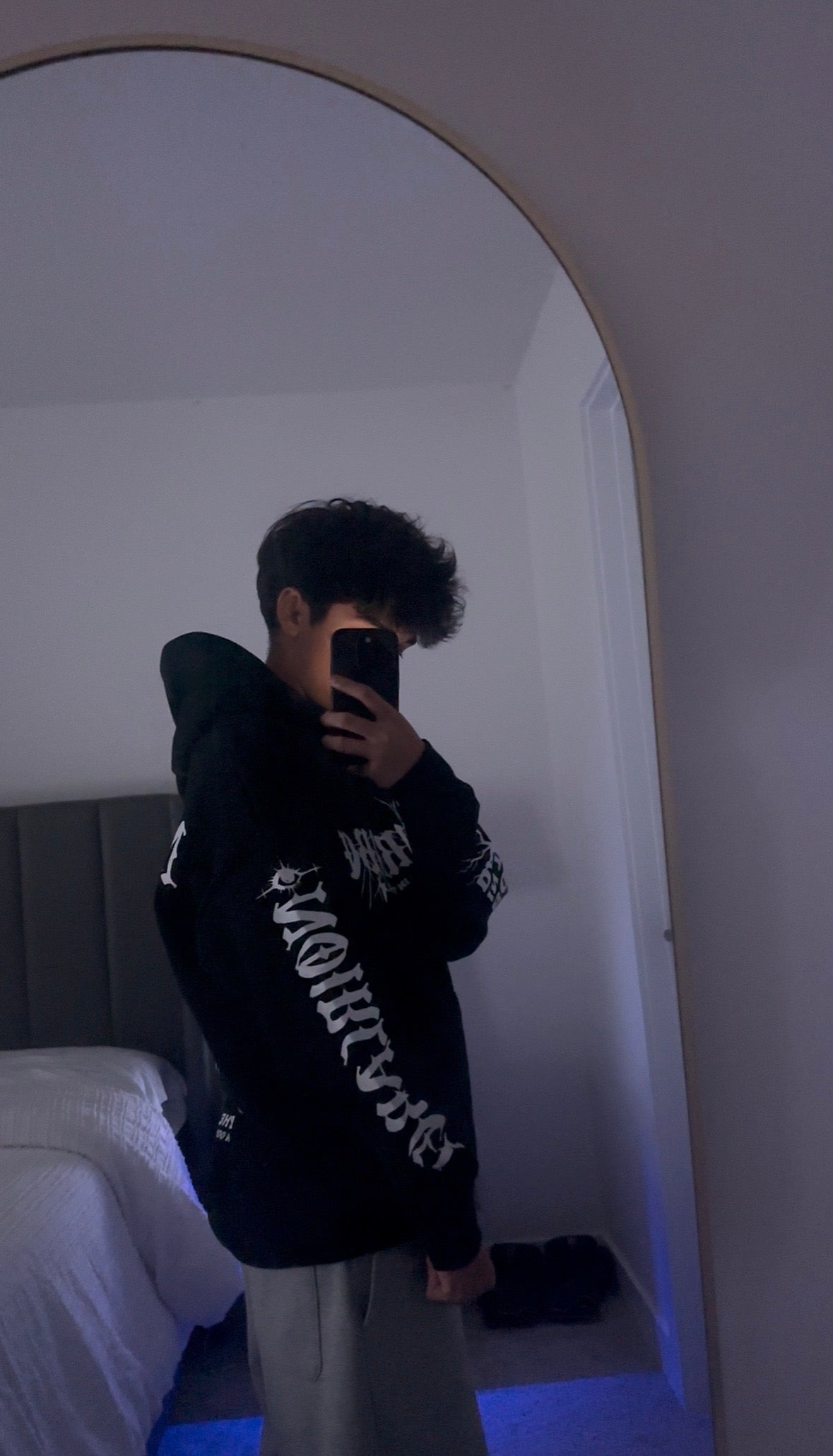 Noirlabel-ShadowMark Graphic Hoodie