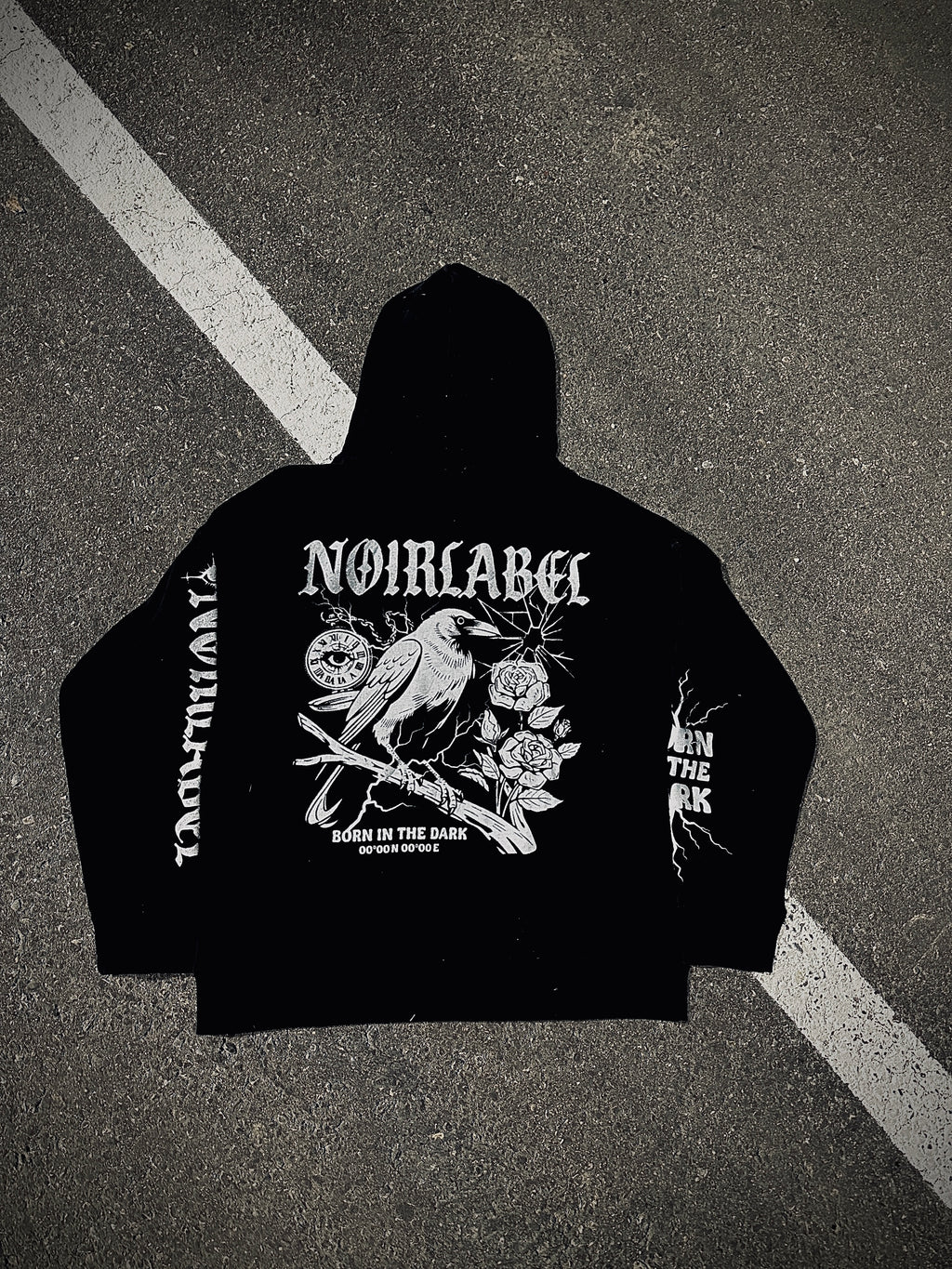 Noirlabel-ShadowMark Graphic Hoodie