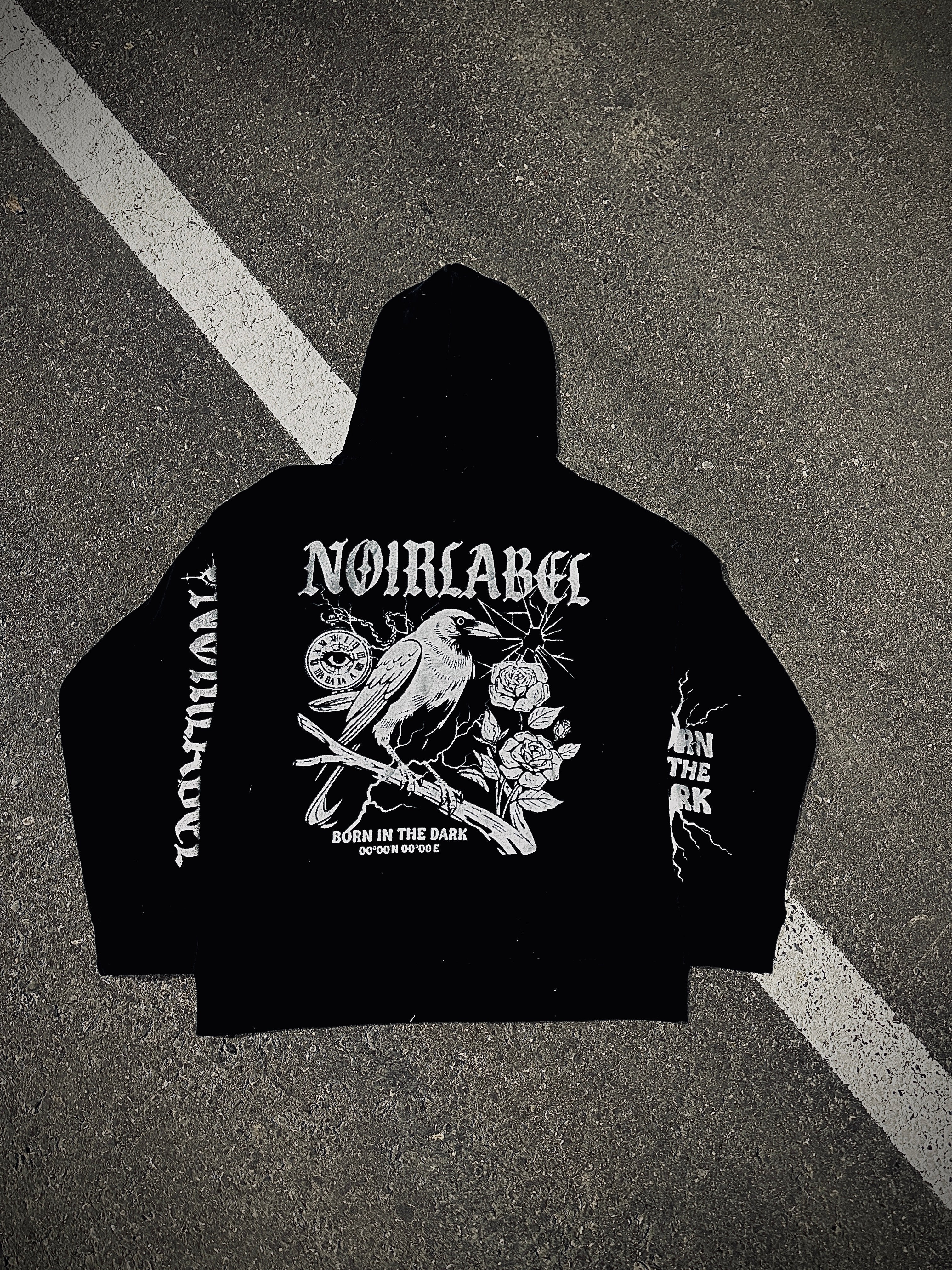 Noirlabel-ShadowMark Graphic Hoodie