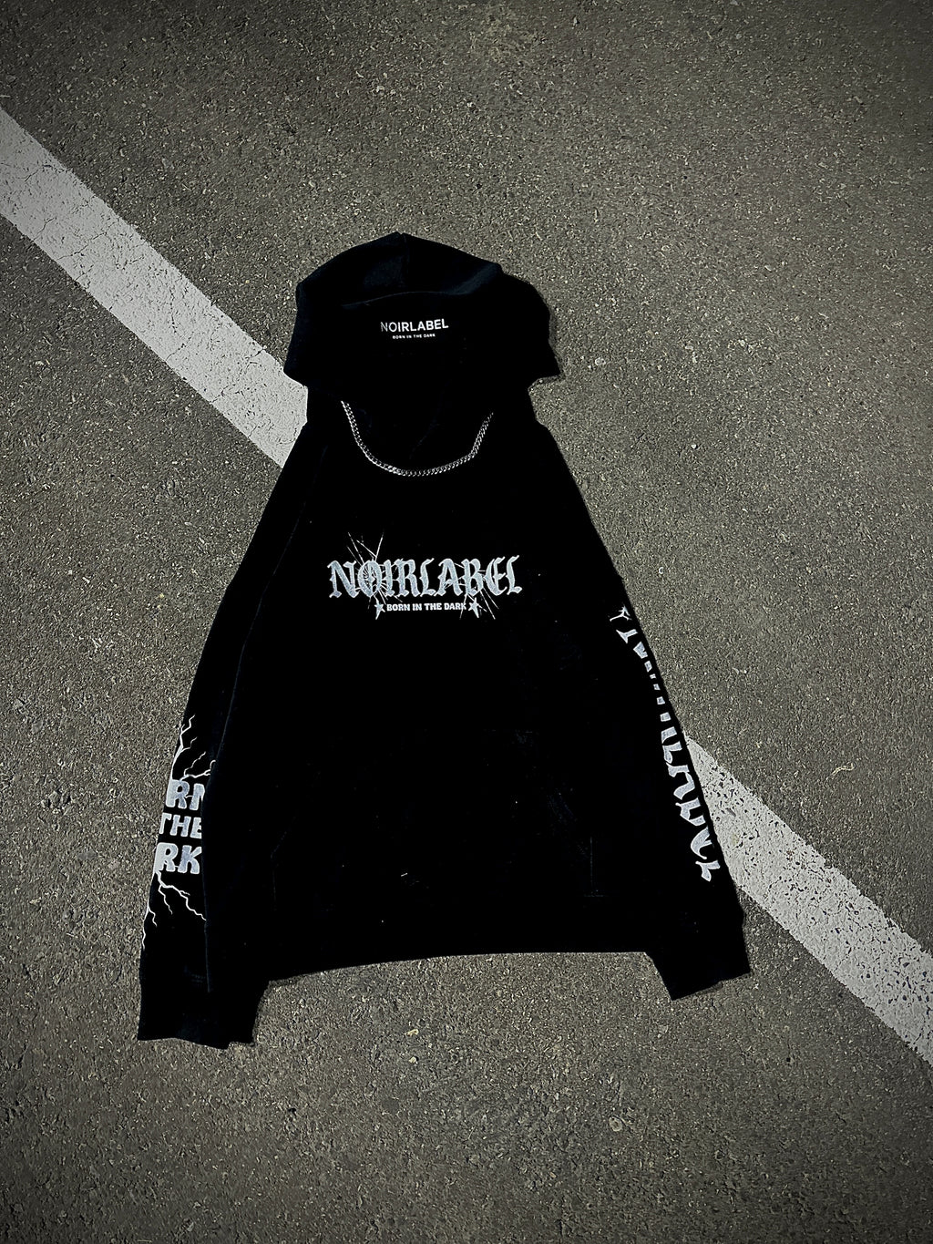 Noirlabel-ShadowMark Graphic Hoodie