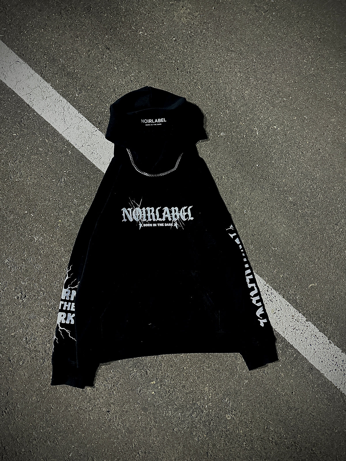 Noirlabel-ShadowMark Graphic Hoodie