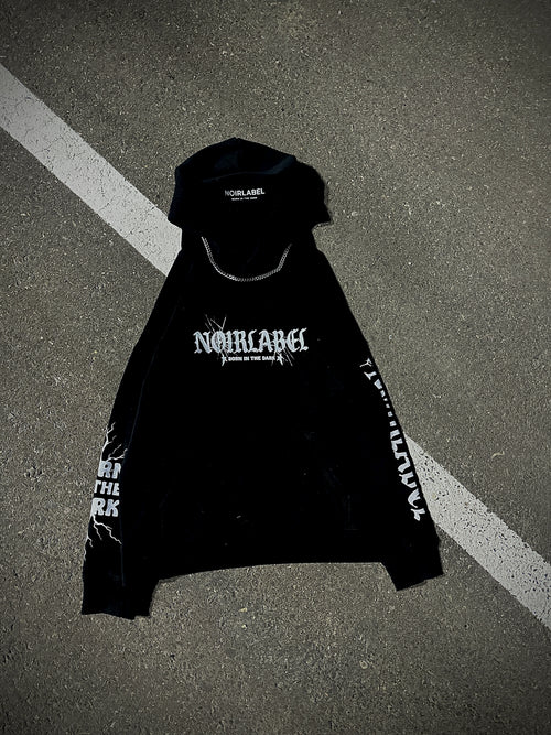 Noirlabel-ShadowMark Graphic Hoodie
